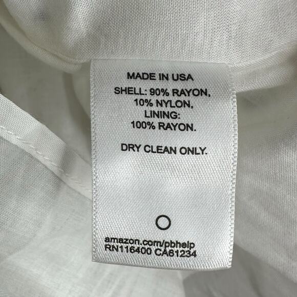 LEBOP Le Bop White Black Polka Dot Retro Mini Dress Georgia Style Women's Medium - Picture 5 of 11